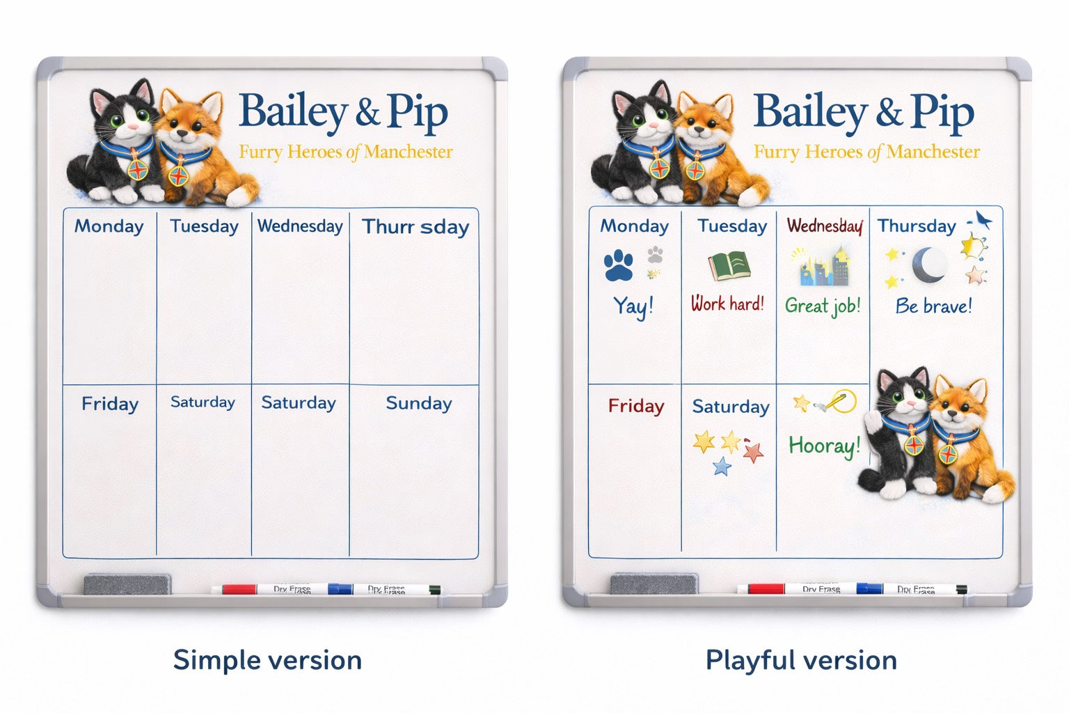 Easy Wipe Board Charts